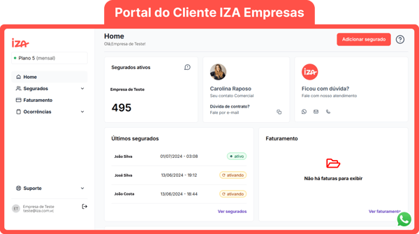 portal iza empresas - mensal